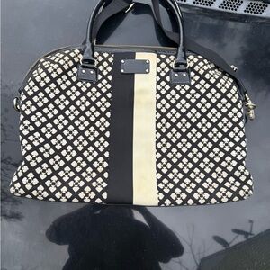 Kate Spade Black and Cream Travel Bag